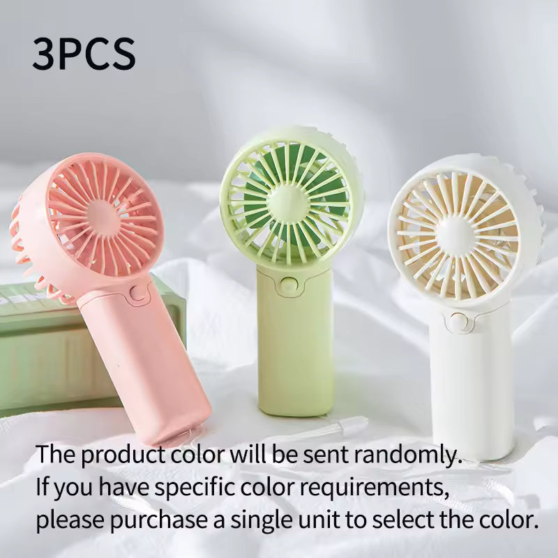 2026 Cute Mini Fan - Portable Handheld Fan, Lightweight & Quiet, Pocket Size, Perfect for Students & Outdoors"