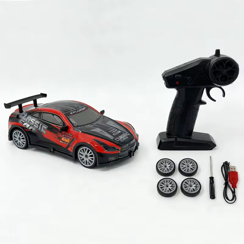 "New RC Racing Toy with Light Show – 4WD High-Speed GTR Electric Drift Car for Kids & Off-Road Fun – Perfect Gift for Boys & Girls